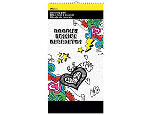 bulk buys Doodles Small Coloring Pad - Pack of 24