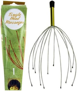Bulk Buys GS116-72 9 3/4&quot; Long Metal and Plastic Tingle Head Massager - Pack of 72