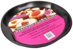 Bulk Buys Round bakeware pan with holes (Set of 8)