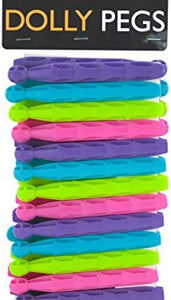 Dolly Peg Clothespins Set - Pack of 12