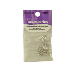 Crimp beads and covers, package of 80