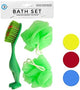 Bath Sponges &amp; Foot Brush Set-Package Quantity,96