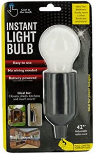Instant LED Light Bulb With Pull Cord - Pack of 18