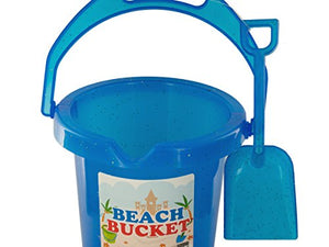 Glitter Beach Bucket with Shovel - Pack of 48
