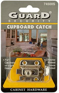 Chrome Plated Steel Cupboard Catch - Pack of 24