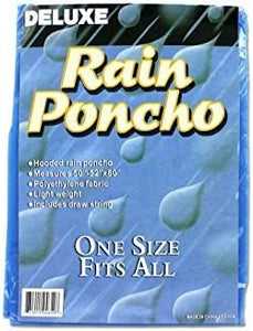 Deluxe Rain Poncho (Assorted Colors) - Case of 48