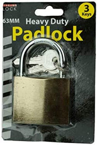 bulk buys Metal Padlock with 3 Keys - Pack of 18