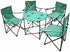 bulk buys Folding Camping Table Chairs Set with Carry Bag - Pack of 3