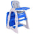 3 in 1 Baby Convertible Play Table Seat High Chair Booster Toddler Feeding Tray (Blue,)