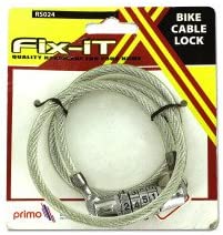 Bulk Buys Bike Combination Vinyl Cable Security Lock Pack of 12