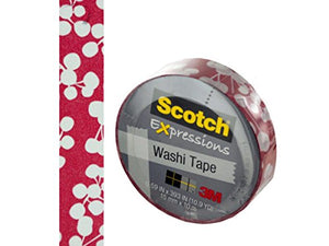 Scotch Expressions Red Holly Washi Tape - Pack of 24