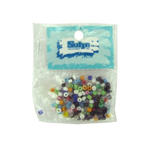 Small pony beads, assorted colors-Package Quantity,100