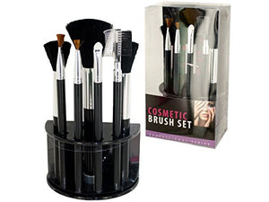 Cosmetic Brush Set With Stand (Case of 12)