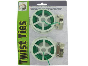 bulk buys Twist Tie Spools With Cutters - Pack of 24