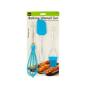Silicone & Plastic Baking Utensil Set - Pack of 18