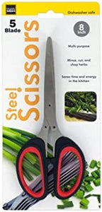 Handy Helpers 5 Blade Steel Multi-Purpose Scissors - Pack of 6