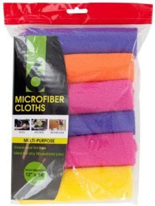 Bulk Buys Multi-Purpose Microfiber Cloths Set - Pack of 4