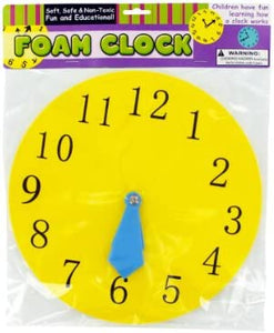 foam toy clock - Case of 12