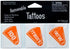Removable Orange Cheer Tattoos - Pack of 72
