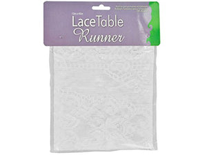 White Lace Table Runner - Pack of 36