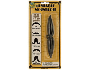 Bendable Costume Moustache - Pack of 72