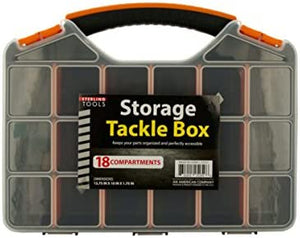 Storage Tackle Box with 18 Compartments - Pack of 8