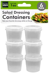 Handy Helpers 1 oz. Salad Dressing Containers Set - Pack of 24
