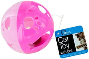Large Cat Ball Toy with Bell - Pack of 72