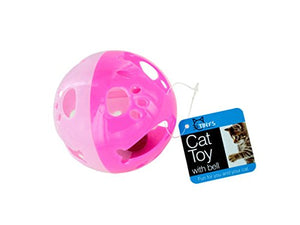 Large Cat Ball Toy with Bell - Pack of 24