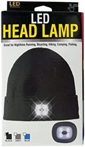 bulk buys Unisex LED Head Lamp Beanie - Pack of 8