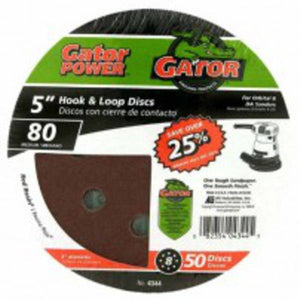 Gator 5" Red Resin 8 Hole Hook and Loop Disc 50 Pack