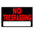 Hillman 8" x 12" No Trespassing Sign