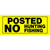 Hillman Plastic Posted No Hunting Fishing Sign