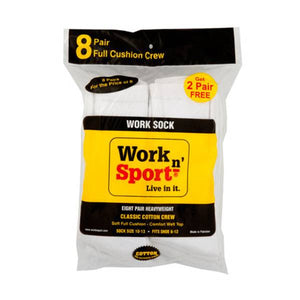 Work n' Sport Classic Crew Socks 8 Pack