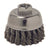 Weiler Vortec Pro Knot Wire Cup Brush with Threaded Arbor