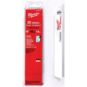 Milwaukee 25-Pack 9" 14 TPI The Torch SAWZALL Blades