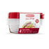 Rubbermaid 4-Pack TakeAlongs Square Food Storage Container