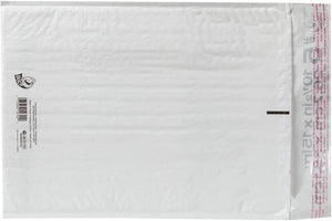 Duck Brand #5 Poly Bubble Mailer - White, 25/pk, 10.5" x 15"