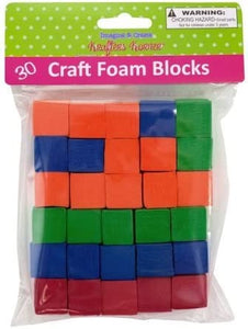 Craft Foam Blocks, Case of 24