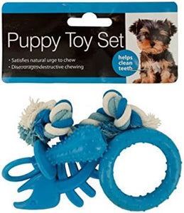 Puppy Teeth-Cleaning Toy Set - Pack of 8
