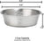 PetRageous 60046 Cayman Classic Non-Skid Stainless-Steel Dishwasher Safe Bowl 1-Cup Capacity 4.5-Inch Diameter 1.5-Inch Tall for Small Dogs and Cats of Any Size, Metallic