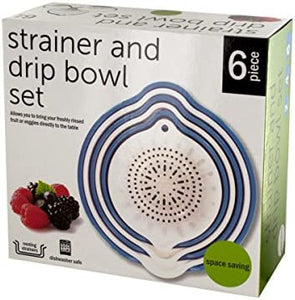 Strainer & Drip Bowl Set - Pack of 12