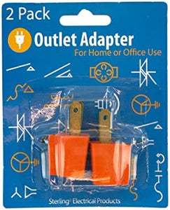 MO058-96-2 Pack ground plug-in outlet adapters - Case of 96