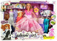 Fashion Doll with Large Wardrobe &amp; Accessories - Pack of 4