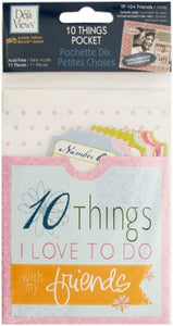 Bulk Buys Party Supplies 10 Things Friends Journaling Pocket 24 Pack