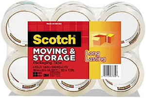 Storage Tape, 1.88 x 54.6yds, 3" Core, Clear, 6 Rolls/Pack"