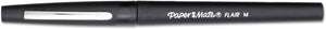 Paper Mate 8430152 Point Guard Flair Needle Tip Stick Pen, Black Ink, 0.7mm, Dozen