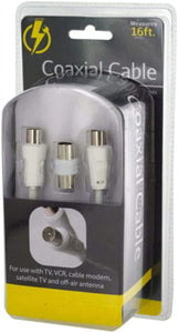 Audio &amp; Video Coaxial Cable Set - Pack of 8