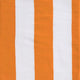 Great Bay Home 100% Cotton Plush Cabana Stripe Oversize Velour Beach Towel (40x70) Brand. (Orange)