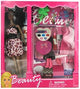 Bulk Buys Black Fashion Doll with Dress and Accessories (Set of 4)